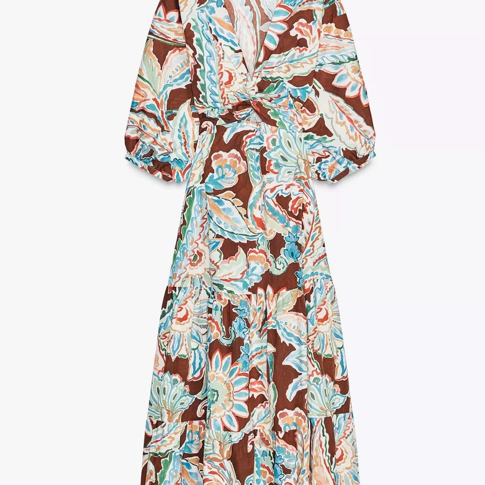 Zara Cotton Dress Size Small New With Tags